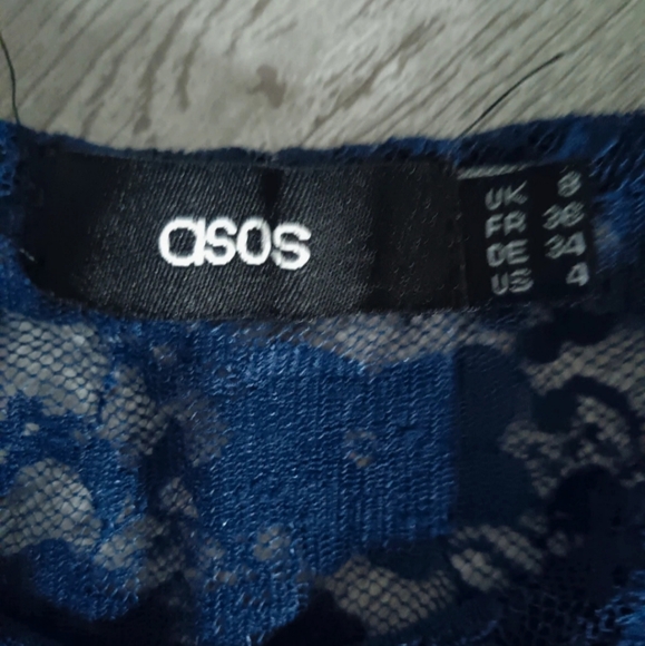 Vintage Style Blue Lace Dress - Picture 3 of 5